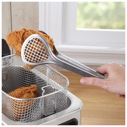 Cuisipro Grill Fry Tongs Wide Kitchen Tong Stainless Steel 747189