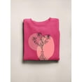 thumbnail image 3 of Flowers And Leaves Vase Lineart Sweatshirt Women -Image by Shutterstock, Female Large, 3 of 4