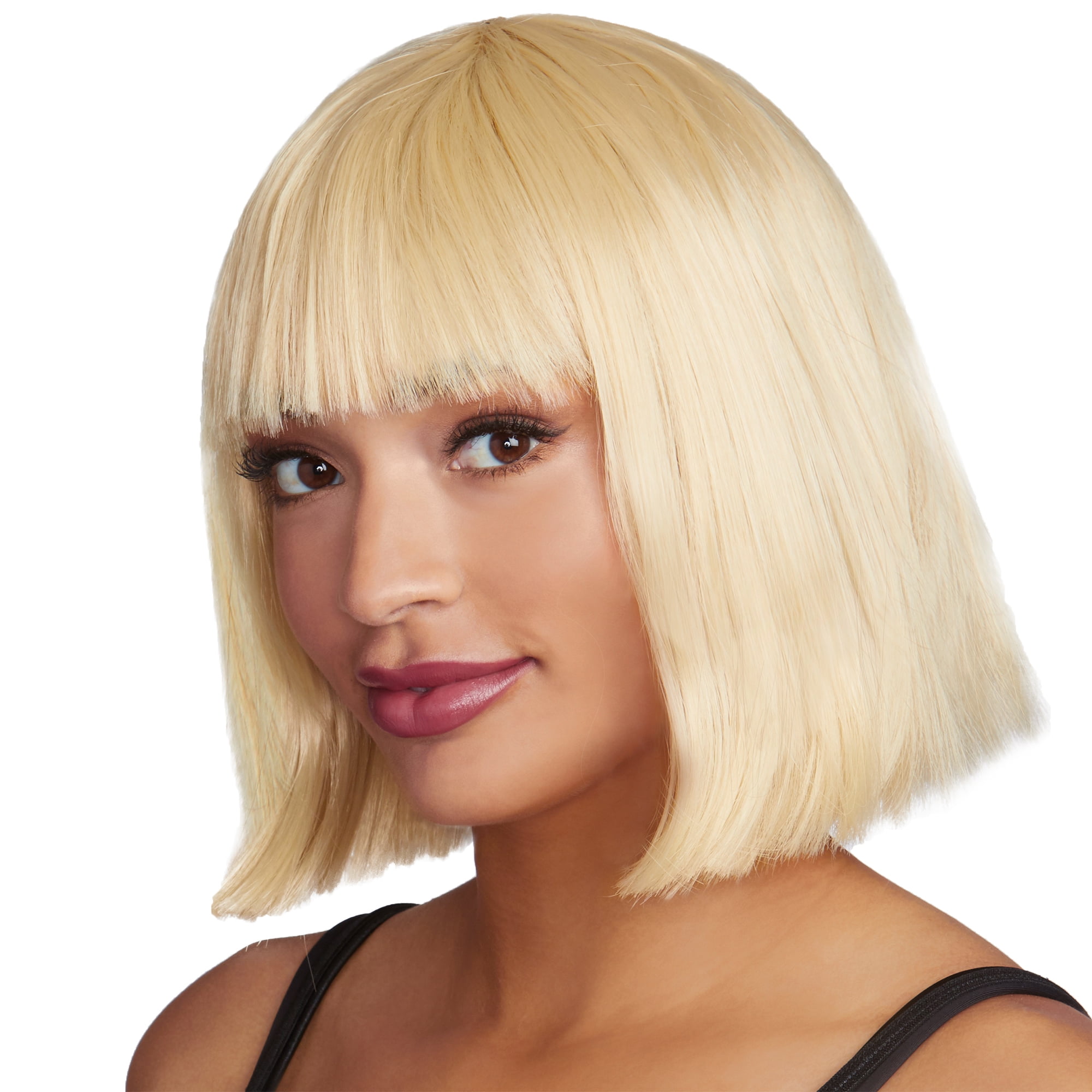 Way To Celebrate Short Bob Blonde Wig Adult Womens Halloween Accessory