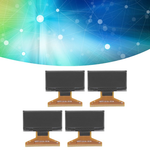 Módulo De Pantalla LCD De 30 Pines, Pantalla LCD De 0,96 Pulgadas, 128X64, Pantallas Gráficas LCD Pequeñas, Capa De Plástico Delgada Para SPI IIC, 4 Uds.