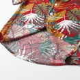 thumbnail image 7 of Boy's Floral Printed Hawaiian Shirt Button Down Short Sleeve Kids Summer Beach Holiday Shirts for Girls 1-13 Years, 7 of 7