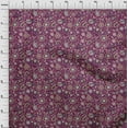 thumbnail image 4 of oneOone Cotton Silk Dark Magenta Fabric Asian Suzani Sewing Material Print Fabric By The Yard 42 Inch Wide, 4 of 5