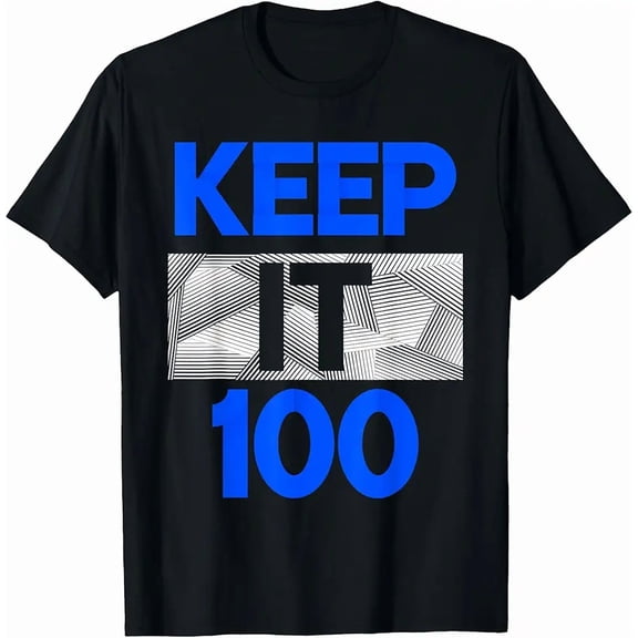 Men's Urban Streetwear Keep It 100 Graphic T-Shirt