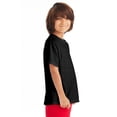 thumbnail image 3 of Hanes T-Shirt à Manches Courtes Col Ras du Cou ComfortWash pour Garçons, P, Noir, 3 of 3
