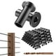 thumbnail image 2 of Paquete de 120 Fundas Protectoras de Acero Inoxidable Negras para Barandillas de Cables de Terraza de 1/8 de Pulgada, para Postes de Madera/Compuestos, 2 of 8