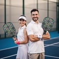 thumbnail image 6 of Pickleball Paddles Set,Pioneer Flower Floral Print Pattern Fiberglass Surface Pickleball Racket Set with 2 Indoor Outdoor Pickleball Balls and Pickleball Bag,Pickle-ball Equipment, 6 of 6