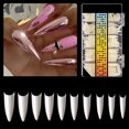 thumbnail image 2 of 500PCS False Nail Tips DIY Plastic Gel Nail Mold Nail Extension Mold for Women, 2 of 10