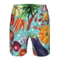thumbnail image 4 of Kll Vegetable Men'S Casual Summer Beach Shorts Hawaiian Shorts With Pockets-Small, 4 of 9
