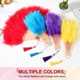 thumbnail image 5 of Uxcell Vintage Marabou Feather Fan, Flapper Hand Fan Folding Handheld Fan for Costume Party Dancing Wedding Show Tea Decoration White, 5 of 6