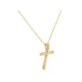 thumbnail image 2 of 1/10 ct Diamond Cross Pendant 10K Yellow Gold (1/2 inch tall), 2 of 2
