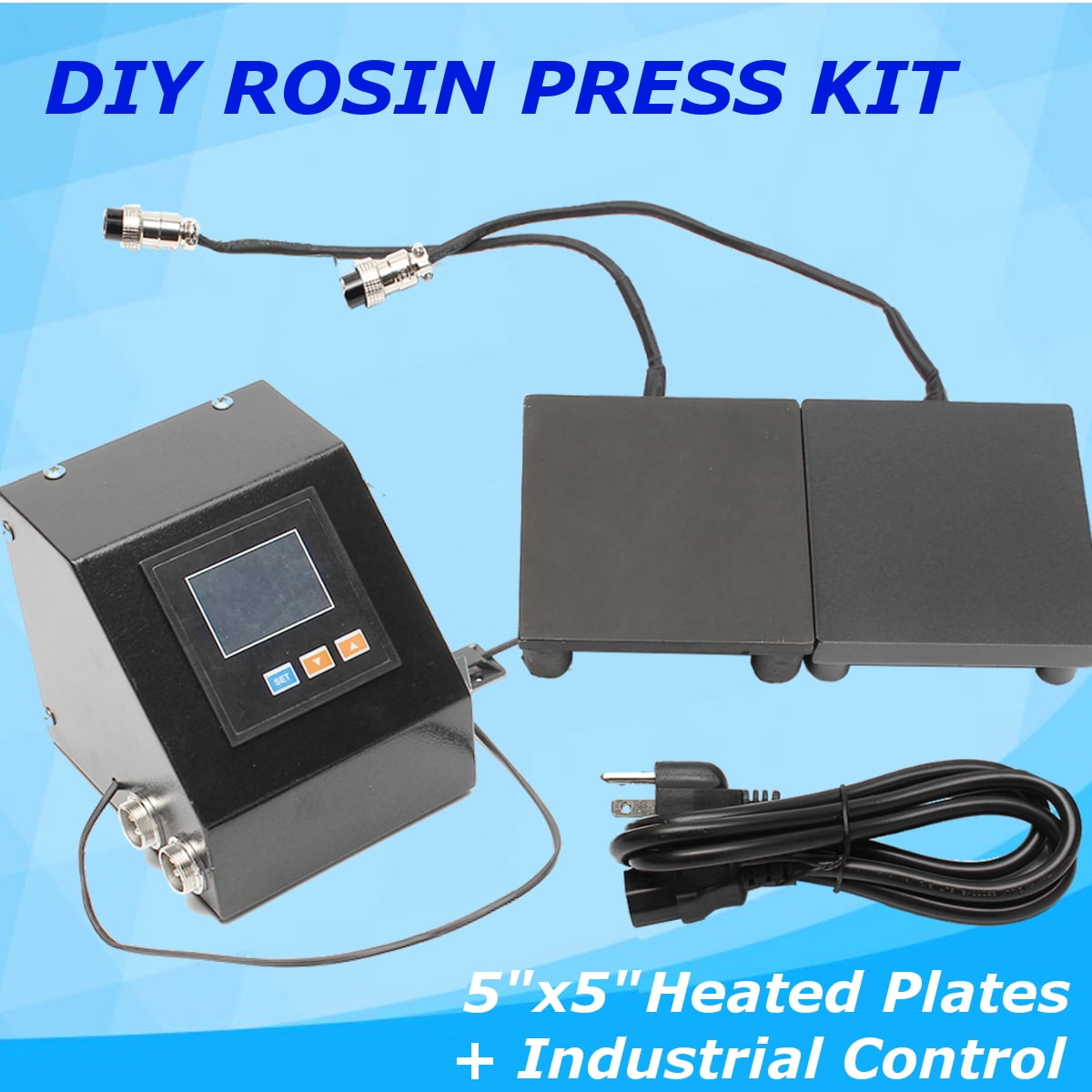 DIY Rosin Press Kit 5x5 Heated Plates and Industrial Control with