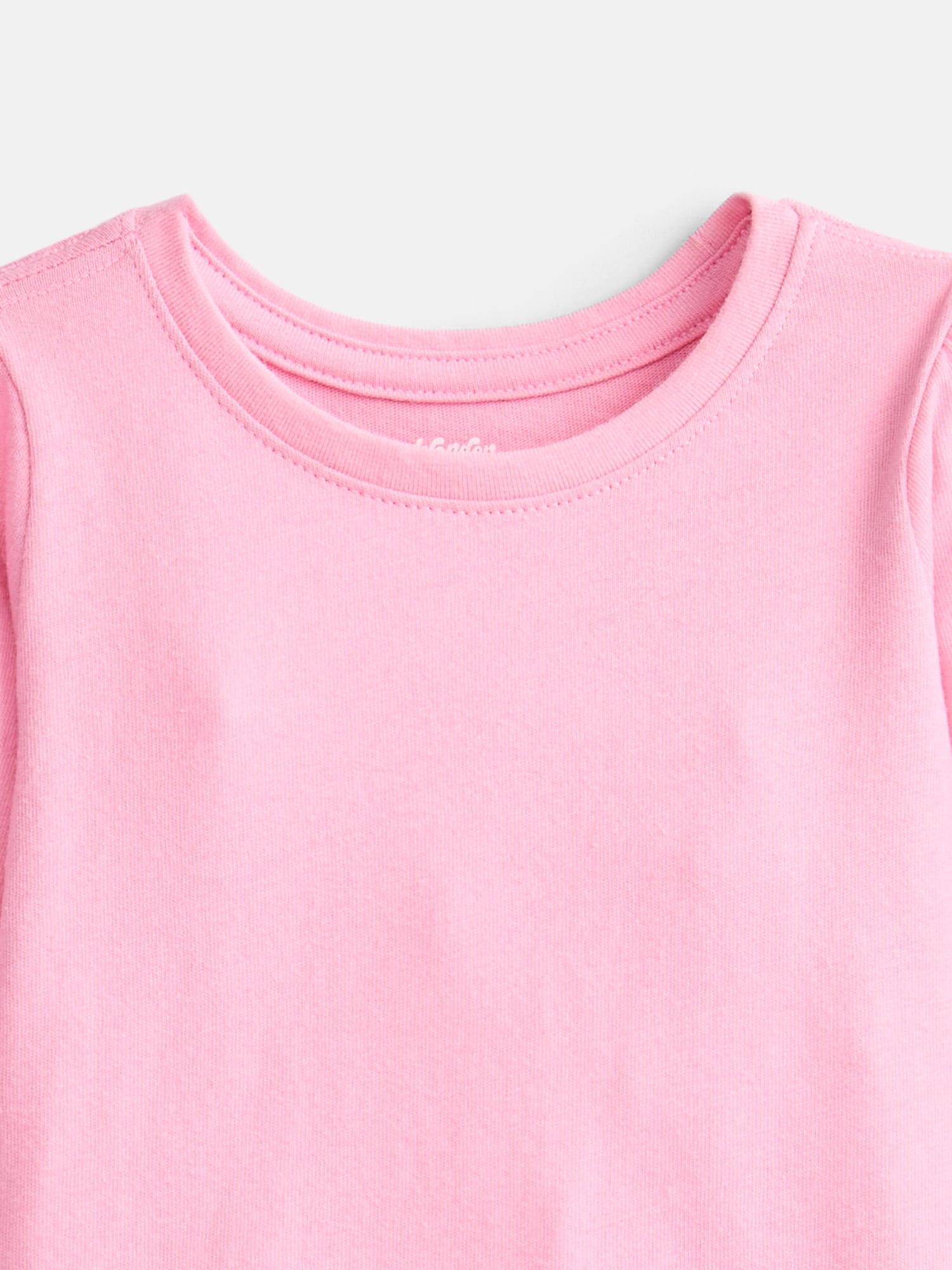 Wonder Nation Baby and Toddler Girls Graphic Tee with Long Puff Sleeves, Sizes 0M-5T