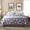 Lavender Icing, variant on Bedtreat Twin Comforter Sets,5-Pieces Reversible Bedding Sets,Bed in a Bag with Comforter,Flat Sheet and Fitted Sheet,Pillowcase & Sham,Lisse,Blue Mirage