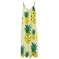 thumbnail image 4 of Lunarable Pineapple Sleeveless Dress Woman Fashion Long Dresses Women's Summer Suit Dress Summer 2025 Women, 4 of 7