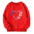 thumbnail image 2 of Chandail en Molleton à Manches Longues Col Rond Imprimé Lettres Automne et Hiver pour Filles, 2 of 6