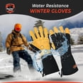 thumbnail image 2 of Daniel Smart Winter Work Gloves - Insulated Waterproof Snowboard Gloves - Cold Weather Warm Gloves for Outdoor Activities., 2 of 7