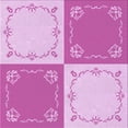 thumbnail image 1 of Ahgly Company Machine Washable Indoor Square Transitional Blossom Pink Area Rugs, 6' Square, 1 of 7