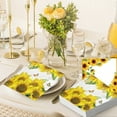 thumbnail image 2 of WEGFTDUOP Halloween Decor 16 Pieces Thanksgiving Autumns Sunflower Napkins Autumns Party Supplies Autumns Napkins Autumns Decorations Thanksgiving Party Supplies Indoor Ornaments, 2 of 6