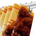 thumbnail image 5 of yowmns Waterproof Curtain Sets - Printed, Hooked Shower Curtain Set for Bathroom Decoration, 5 of 6