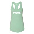 thumbnail image 2 of Wild Bobby Pray. Inspirational/Christian Women Racerback Tank Top, Mint, Small, 2 of 5