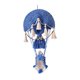 thumbnail image 5 of Tapiz de pared de macramé bohemio para colgar en la pared, decoración de arte bohemio con globos aerostáticos, hecho a mano con borlas para guardería, azul, 5 of 8