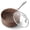 Brown, variant on HLAFRG 3 Quart Saucepan with Lid, Small Non stick Pot with Lid, Induction Pot, Ergonomic Stainless Steel Handle, Oven Safe, Brown Soup Pot