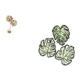 thumbnail image 5 of CoudarTitie Nordic Abstract Metal Leaf Sculpture and Wooden Palm Leaves Wall Art Creative Tropical Jungle Decor for Home Table Party Bedroom, 5 of 8