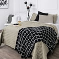 thumbnail image 3 of Southshore Fine Linens Oversized Quilt Bedding Set lightweight, bedspread 3-Piece, two matching shams, Taupe, King / California King, 3 of 6