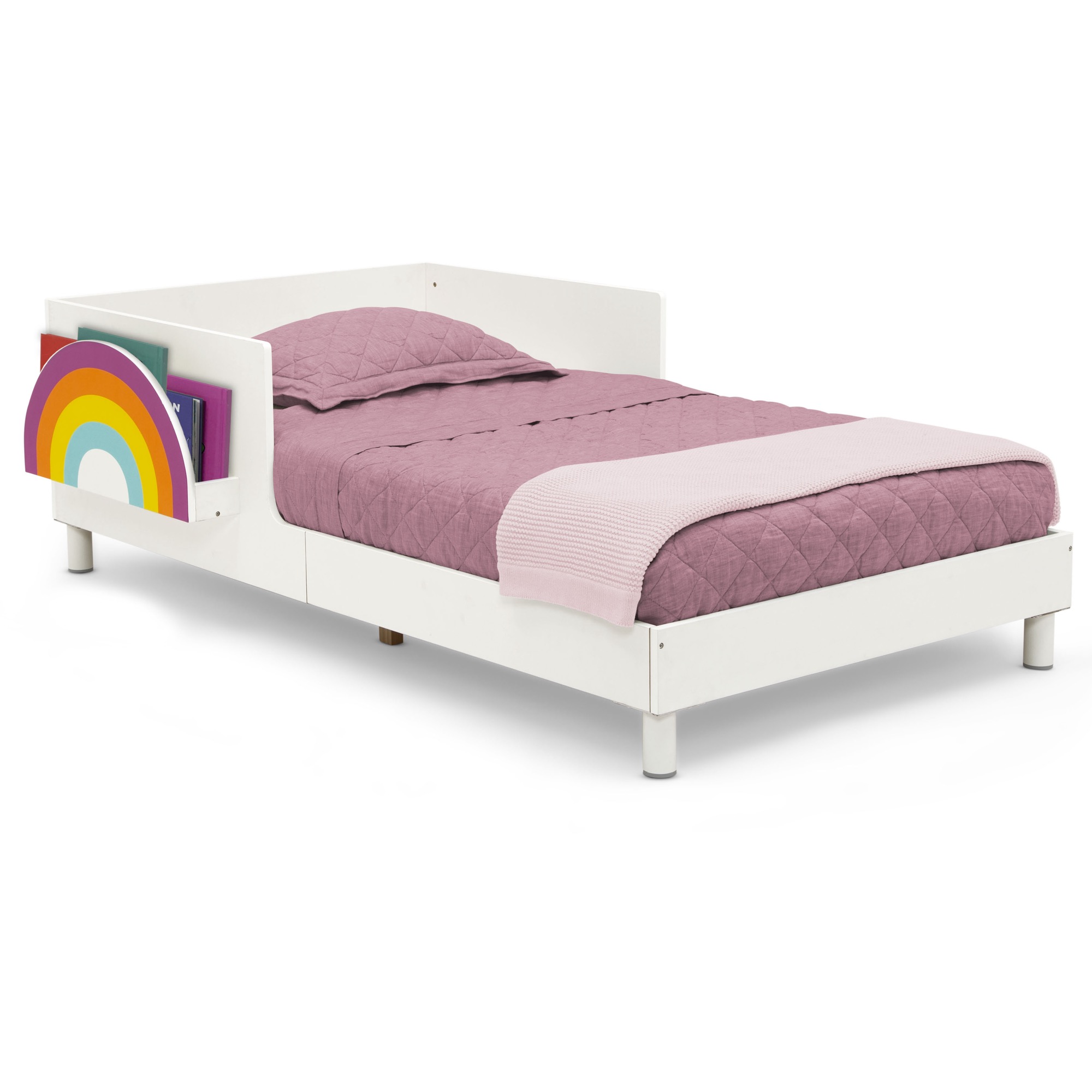 Delta Children Sleep N Store Toddler Bed, White photo 4