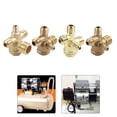 thumbnail image 3 of 14 16mm Air Compressor 4-Port Brass Male Threaded Check Valve Connector Tool, 3 of 5