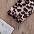 thumbnail image 3 of Bagilaanoe 3pcs Toddler Baby Girl Long Pants Set Long Sleeve Ruffled A-line Dress Tops + Leopard Trousers + Hairband 1T 2T 3T 4T 5T 6T Kids Casual Outfits, 3 of 8