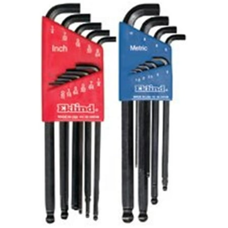 

Eklind Tool 269-13122 Ball-Hex-L Key Set Stubby 13 Piece Inch & 9 Piece
