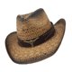 thumbnail image 1 of Fashion Straw Western Hat Comfortable Cowboy Headwear For Hiking Concerts Heat Resistant Comfoortable Cap Rice brown, 1 of 4