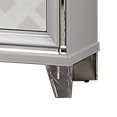 thumbnail image 3 of Beli 30 Inch Modern 2 Drawer Nightstand Carved Acrylic Feet Crisp White - Saltoro Sherpi, 3 of 5
