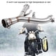 thumbnail image 4 of Tubo intermedio de escape, Tubo intermedio de escape de motocicleta Tubo de conexión de escape Tubo de enlace medio Ultra sensible, 4 of 12