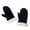 Black, variant on Sheepskin Mittens, Pink Blush, XSmall