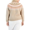 thumbnail image 2 of Tommy Hilfiger Womens Plus Knit Metallic Pullover Sweater, 2 of 2