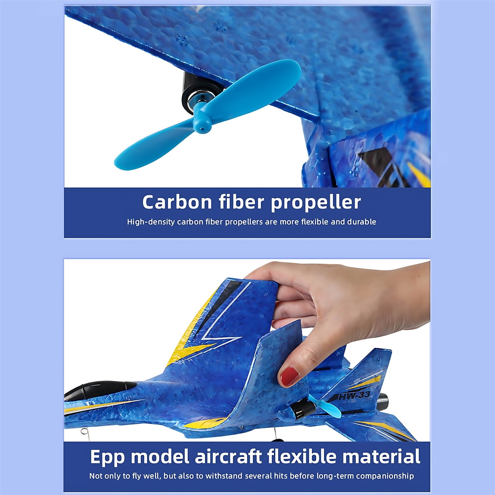 RC Plane Remote Control Glider Airplanes 2.4GHz 2 Channel Remote Control Plane with Gyro Night Lights and 2 Batteries Remote Control Aircraft with Automatic Balance Gyro