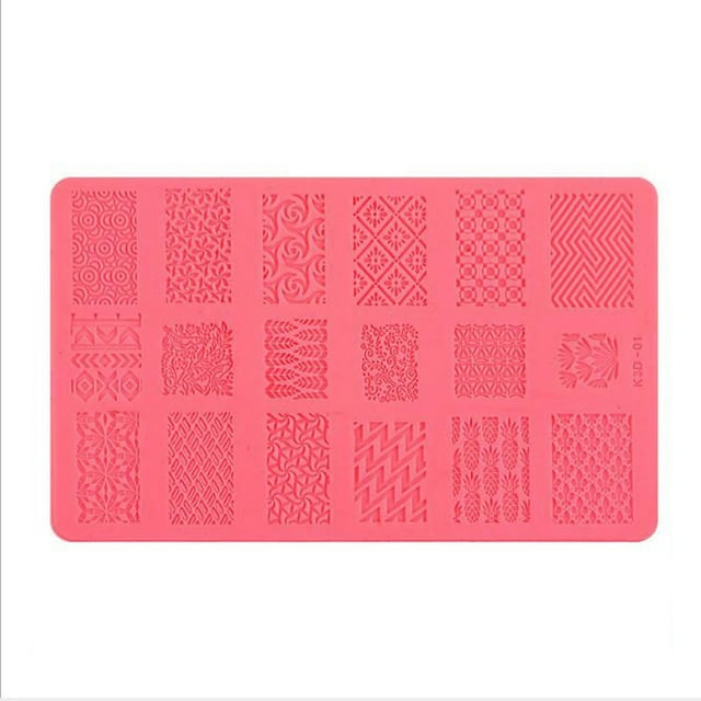 Nail Art Silicone Printing Template Plastic Template 3D Relief