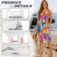 thumbnail image 5 of Yuyamidu Matching Outfits for Couples Midi Dresses for Women Men's 2 Piece Summer Outfits Button Down Shirts and Shorts Vacation Sets Asymmetrical Hem Dress Tropical Floral Woman L, 5 of 6