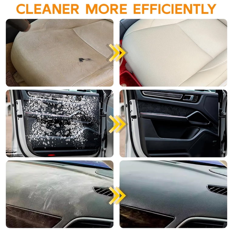 SZZD Foam Cleaner for Car, Lemon Scent Car Interior Cleaner, Multi