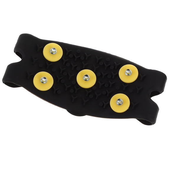 Silicone 5-Tooth Ice Cleats For Shoes Non-Slip Snow Grips Winter Walking Anti-Slip Traction Cleats For Icy Roads Outdoor Shoe Covers