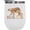 White, variant on Mama with Retro Bear & Flowers Art Merch Gift, White 12oz Wine Tumbler