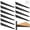 Black, variant on 10 Pack 11.5‑Inch Adjustable Wire Shelf Brackets – Heavy‑Duty Double‑Track Closet & Wall Shelving System Supports(White)
