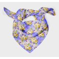 thumbnail image 3 of Bimba Yellow Leaves & Alba Rose Floral Pure Silk Printed Head Bandanas Summer Neck Wrap Scarf 40 x 40 Inches, 3 of 6