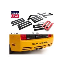 BDTrims | Bumper Plastic Letters Inserts fits 2005-2009 Saleen Models (Glossy Black)