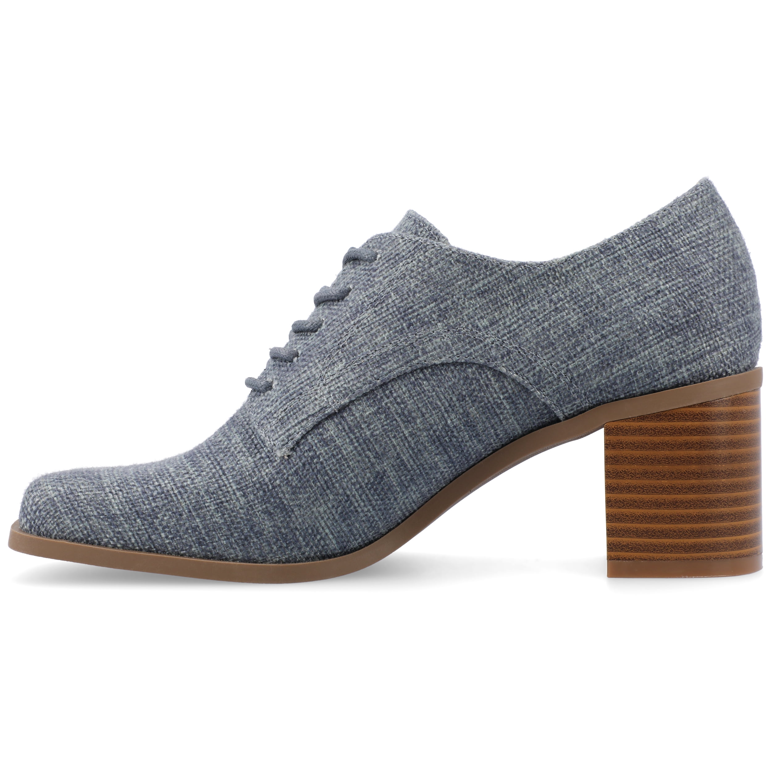 Journee Womens Sylvan Lace Up Square Toe Pumps