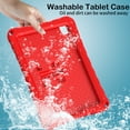 thumbnail image 6 of for iPad mini 1/2/3/4/5 Case for Kids with 90° Rotatable Folding Butterfly Stand Shoulder Strap Cover Heavy Duty Protection for iPad mini 1/2/3/4/5, Red, 6 of 6