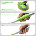 thumbnail image 2 of Carcarez Car Wash Brush Kit with 45" Aluminum Alloy Long Handle, 3 in 1 Car Cleaning Mop, Chenille Microfiber Mitt Set, Glass Scrubber Vehicle Cleaner Kit, Green, 2 of 6