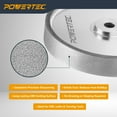 thumbnail image 6 of POWERTEC CBN Grinding Wheel 6 Inch 320 Grit, 1" Wide, 1/2" Arbor – Bench Grinder Sharpening Wheel for HSS Tools, Lathe Chisels, and Woodturning Tools (15703N), 6 of 7